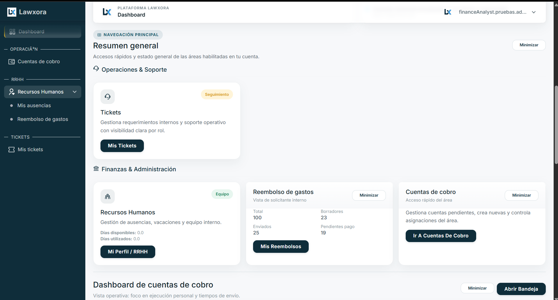 Recepción centralizada